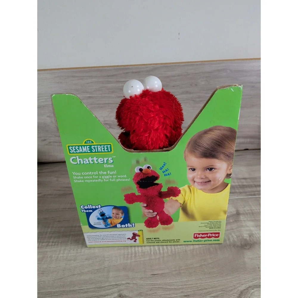 1 2 3 Sesame Street Chatters Elmo Fisher-Price Action Figure 
